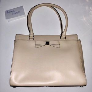 Authentic Kate Spade Cream Structured Handbag
